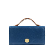 Load image into Gallery viewer, Alps W1 Blue Leather Trifold Wallet
