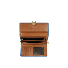 Load image into Gallery viewer, Alps W1 Blue Leather Trifold Wallet
