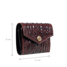 Load image into Gallery viewer, Louvre W1 Red Leather Trifold Wallet
