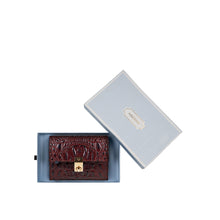 Load image into Gallery viewer, Louvre W2 Red Leather Jewellery Organiser
