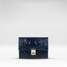 Load image into Gallery viewer, Louvre W2 Blue Leather Jewellery Organiser
