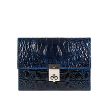 Load image into Gallery viewer, Louvre W2 Blue Leather Jewellery Organiser
