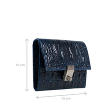 Load image into Gallery viewer, Louvre W2 Blue Leather Jewellery Organiser
