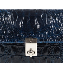 Load image into Gallery viewer, Louvre W2 Blue Leather Jewellery Organiser
