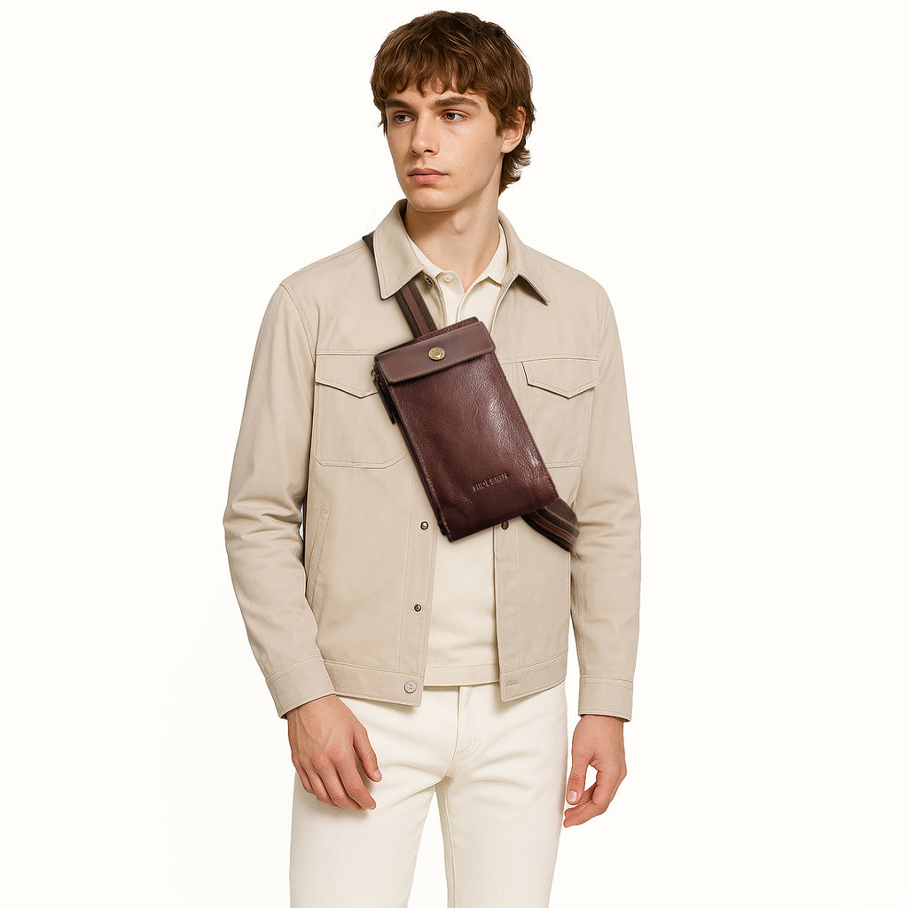 Patagonia W2 Tan Leather Crossbody – Hidesign