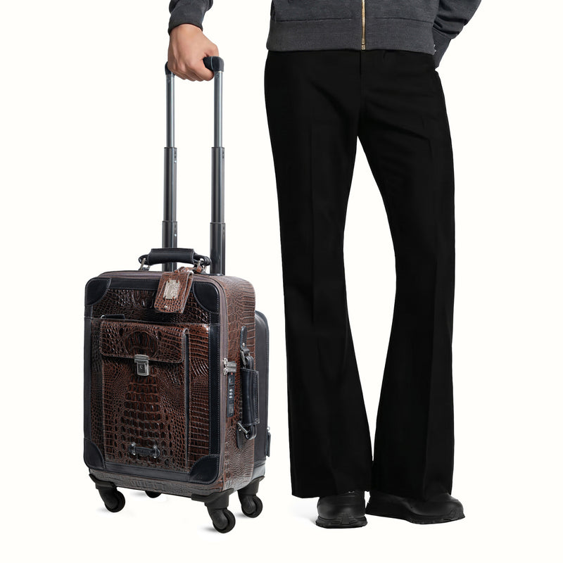 Patagonia 04 Brown Leather Trolley Bag
