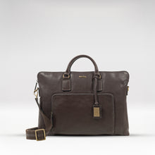 Load image into Gallery viewer, Carnegie 02 Brown Leather Laptop Bag
