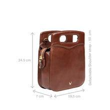 Load image into Gallery viewer, Antoinette 01 Brown Leather Crossbody
