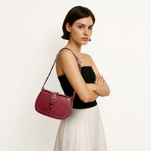 Load image into Gallery viewer, Antoinette 02 Red Leather Shoulder Bag
