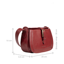 Load image into Gallery viewer, Antoinette 02 Red Leather Shoulder Bag
