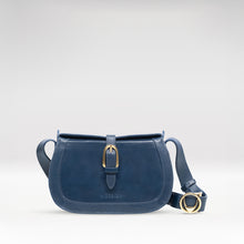 Load image into Gallery viewer, Antoinette 02 Blue Leather Shoulder Bag
