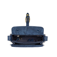 Load image into Gallery viewer, Antoinette 02 Blue Leather Shoulder Bag
