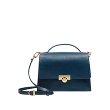 Load image into Gallery viewer, Antoinette 03 Blue Leather Shoulder Bag

