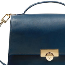 Load image into Gallery viewer, Antoinette 03 Blue Leather Shoulder Bag
