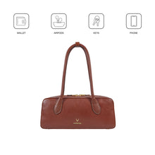 Load image into Gallery viewer, Antoinette 04 Brown Leather Shoulder Bag
