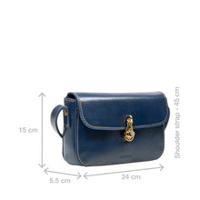Load image into Gallery viewer, Elysee 01 Blue Leather Shoulder Bag
