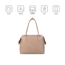 Load image into Gallery viewer, Opera 01 Nude Leather Tote Bag
