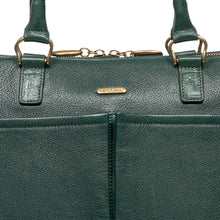 Load image into Gallery viewer, Opera 02 Green Leather Shoulder Bag
