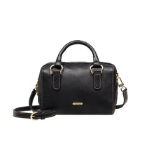 Load image into Gallery viewer, St. Martin 01 Black Leather Bowling Bag
