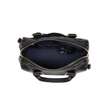 Load image into Gallery viewer, St. Martin 01 Black Leather Bowling Bag
