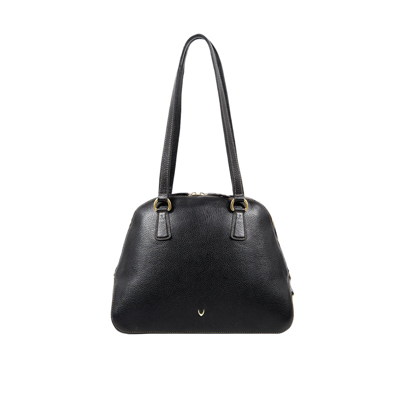St. Martin 02 Black Leather Shoulder Bag