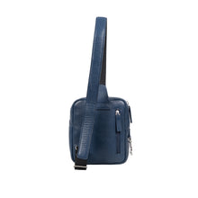 Load image into Gallery viewer, Bonaparte 01 Blue Leather Crossbody

