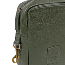 Load image into Gallery viewer, Bonaparte 01 Green Leather Crossbody
