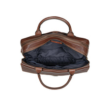 Load image into Gallery viewer, Bonaparte 02 Brown Leather Briefcase
