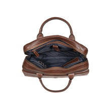 Load image into Gallery viewer, Bonaparte 02 Brown Leather Briefcase
