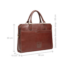 Load image into Gallery viewer, Vendome 01 Brown Leather Briefcase
