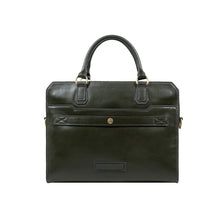 Load image into Gallery viewer, Vendome 01 Green Leather Briefcase
