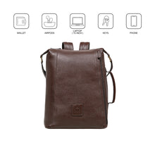 Load image into Gallery viewer, Vendome 03 Brown Leather Backpack
