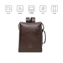 Load image into Gallery viewer, Vendome 03 Brown Leather Backpack
