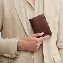 Load image into Gallery viewer, Bonaparte W1 Brown Leather Tri Fold
