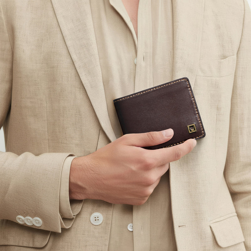 Bonaparte W2 Brown Leather Tri Fold