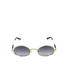 Load image into Gallery viewer, Calypso Women's Black Retro Oval Sunglasses
