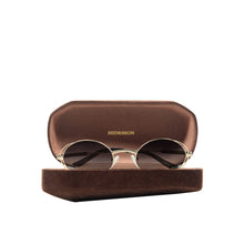 Load image into Gallery viewer, Calypso Women's Black Retro Oval Sunglasses
