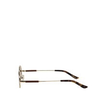 Load image into Gallery viewer, Calypso Women's Brown Retro Oval Sunglasses
