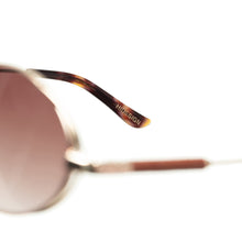 Load image into Gallery viewer, Calypso Women's Brown Retro Oval Sunglasses
