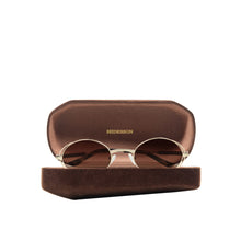 Load image into Gallery viewer, Calypso Women's Brown Retro Oval Sunglasses
