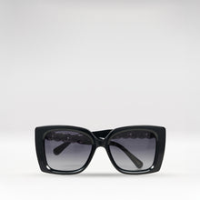 Load image into Gallery viewer, Sirocco Women's Black Rectangular Cat Eye Sunglasses
