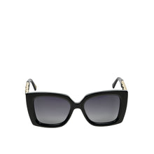 Load image into Gallery viewer, Sirocco Women's Black Rectangular Cat Eye Sunglasses
