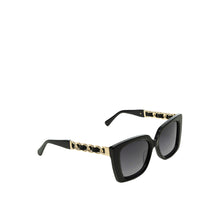 Load image into Gallery viewer, Sirocco Women's Black Rectangular Cat Eye Sunglasses
