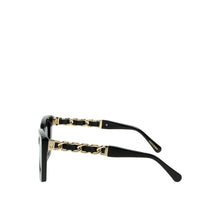 Load image into Gallery viewer, Sirocco Women's Black Rectangular Cat Eye Sunglasses
