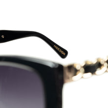 Load image into Gallery viewer, Sirocco Women's Black Rectangular Cat Eye Sunglasses
