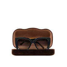 Load image into Gallery viewer, Sirocco Women's Black Rectangular Cat Eye Sunglasses
