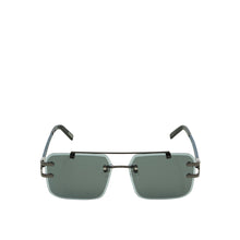Load image into Gallery viewer, Portofino Unisex Blue Rimless Double Bridge Sunglasses
