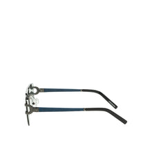 Load image into Gallery viewer, Portofino Unisex Blue Rimless Double Bridge Sunglasses
