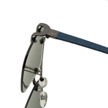 Load image into Gallery viewer, Portofino Unisex Blue Rimless Double Bridge Sunglasses
