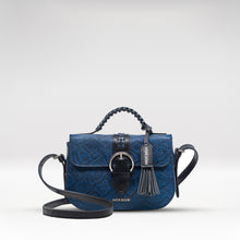 Load image into Gallery viewer, Electra 02 Blue Leather Sling Bag
